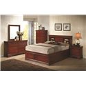 Louis Philippe 2 Drawer Night Stand