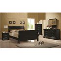 Louis Philippe 2 Drawer Night Stand