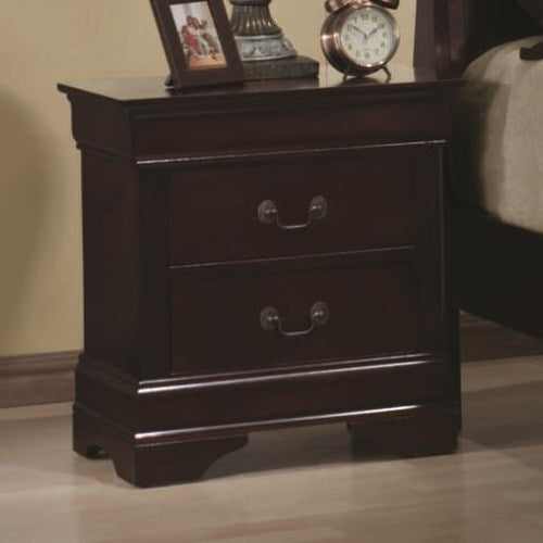 Louis Philippe 2 Drawer Night Stand