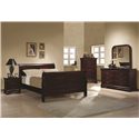 Louis Philippe 2 Drawer Night Stand