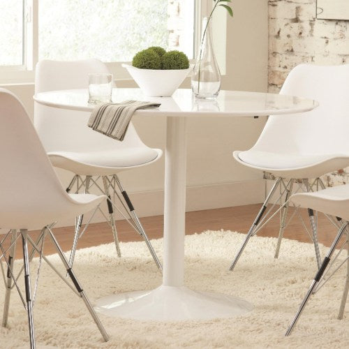 Lowry Contemporary Round Dining Table ONLY-COA 105261