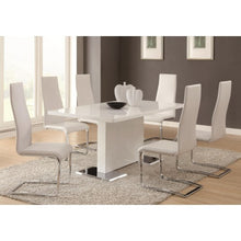 Load image into Gallery viewer, 7 Piece White Dining Set-COA 102310