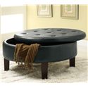 ROUND OTTOMAN 501010-COA
