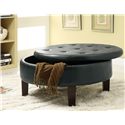 ROUND OTTOMAN 501010-COA