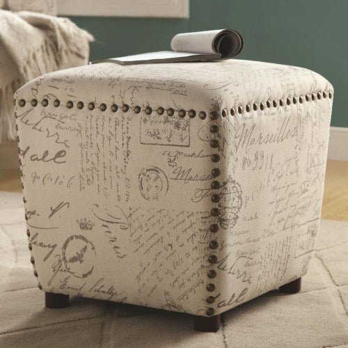 Ottoman w/ Nailhead Trim 501108-COA
