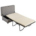 Grey Sleeper Ottoman 550338-COA