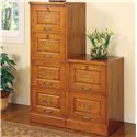 Palmetto Oak File Cabinet with 2 Drawers
