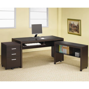 Skylar L Shape Computer Desk with Storage-COA 800901-S3