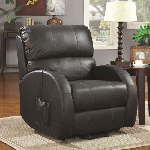 Leather Power Lift Recliner 600416-COA