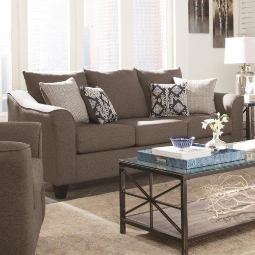 Salizar Grey Sofa & Loveseat with Flared Arms-COA