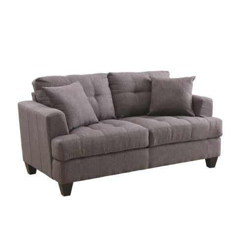 Samuel Sofa Loveseat with Tufted Cushions-COA