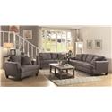 Samuel Sofa Loveseat with Tufted Cushions-COA