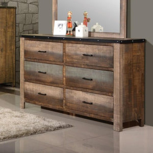 Sembene Rustic Dresser with Six Drawers 205093-COA