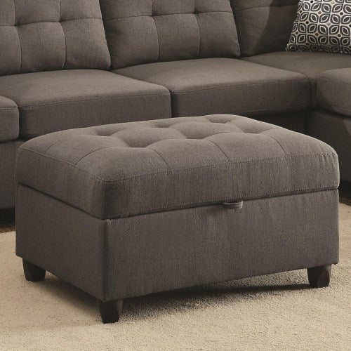 Stonenesse Grey Storage Ottoman 500414-COA