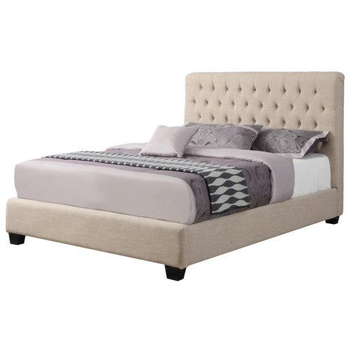 Chloe Upholstered KW BED ONLY 300007-COA