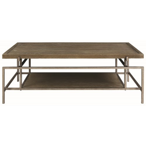 72143 Contemporary Coffee Table with Metal Frame