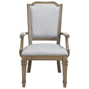Florence Dining Arm Chair with Nail Tacks