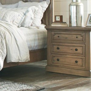 Florence Three Drawer Nightstand with Outlet