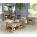 Florence Planked Coffee Table with Drawers