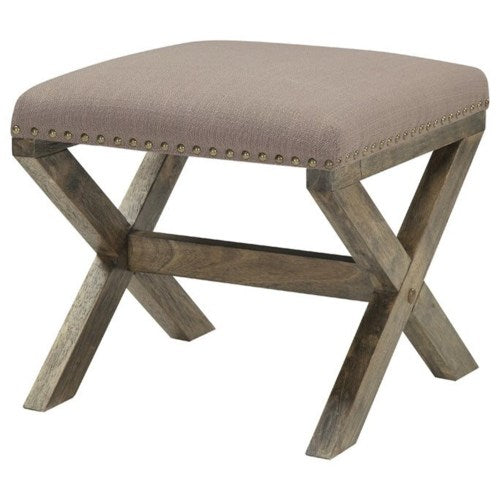 Home Accents Chair Ottoman with Nailhead Trim