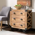 Home Accents Accent Cabinet with Rough-Sawn Finish