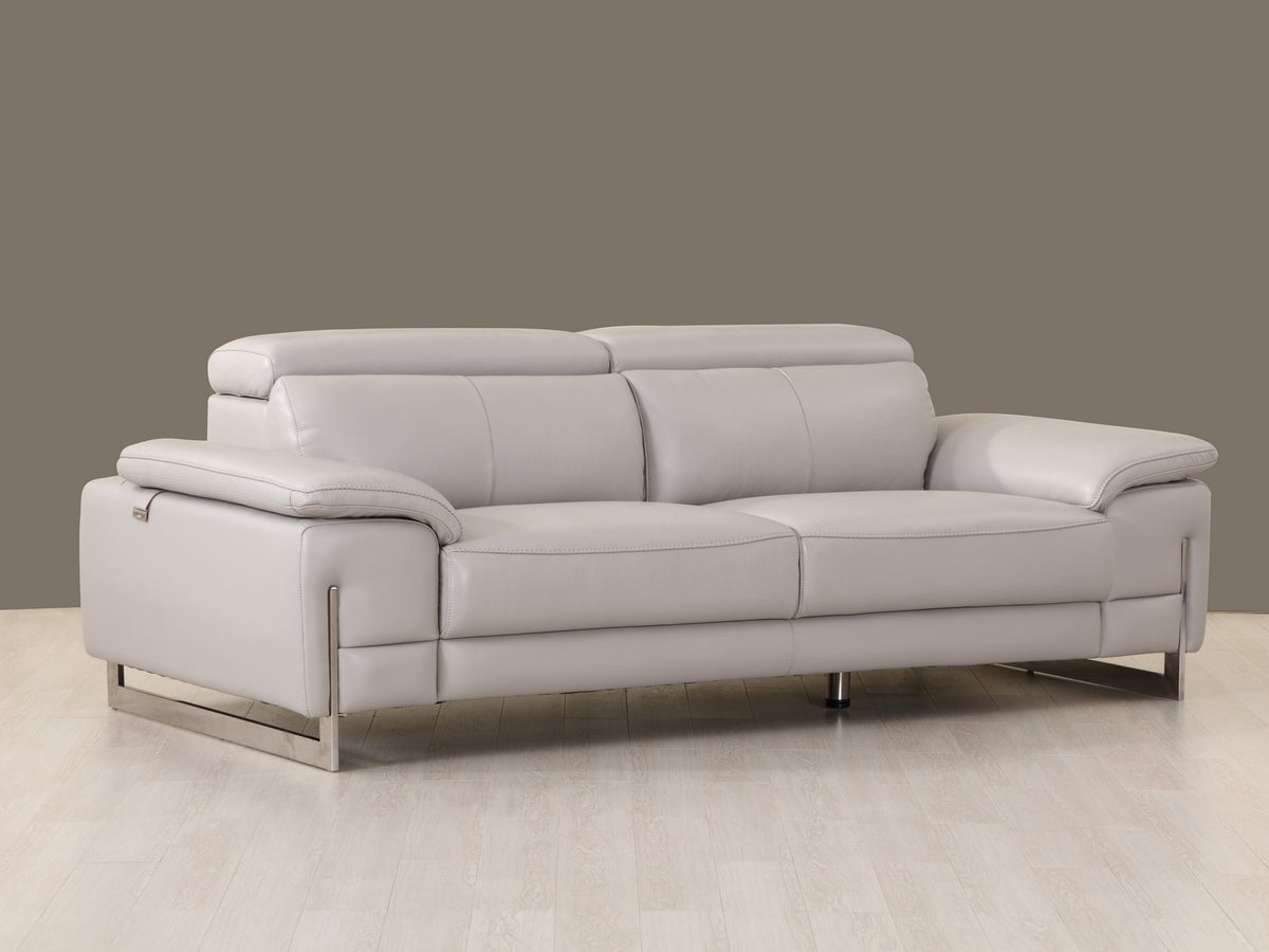2PCS LIGHT GRAY SOFA AND LOVESEAT #636GU