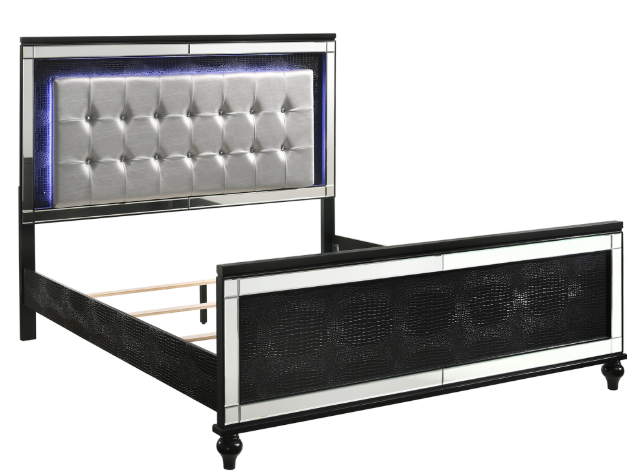 QUEEN BEDROOM SET 4PC- VALENTINO-NC