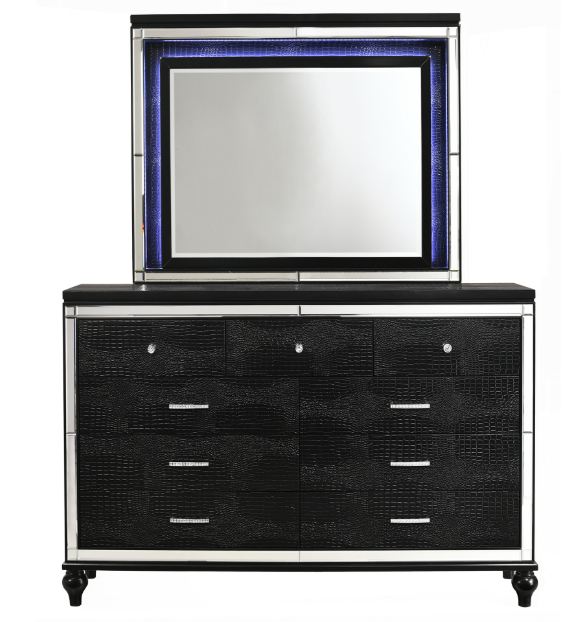 QUEEN BEDROOM SET 4PC- VALENTINO-NC