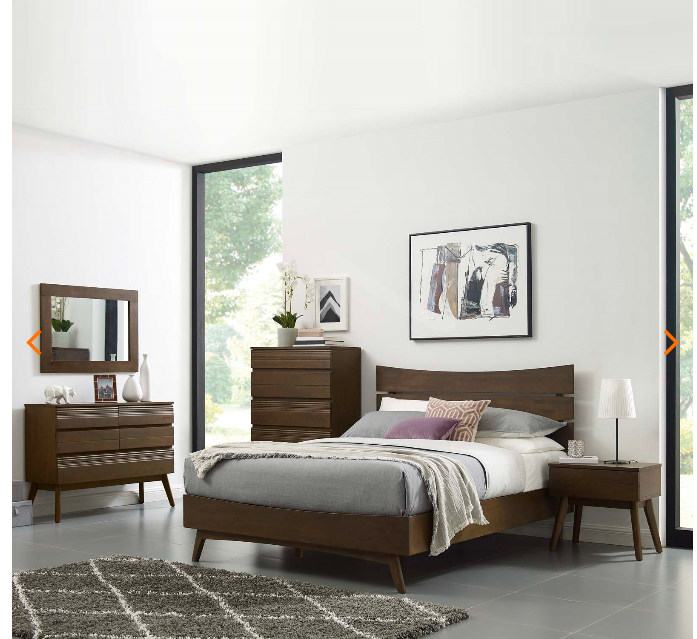QUEEN BED FRAME MOD-5833-WAL