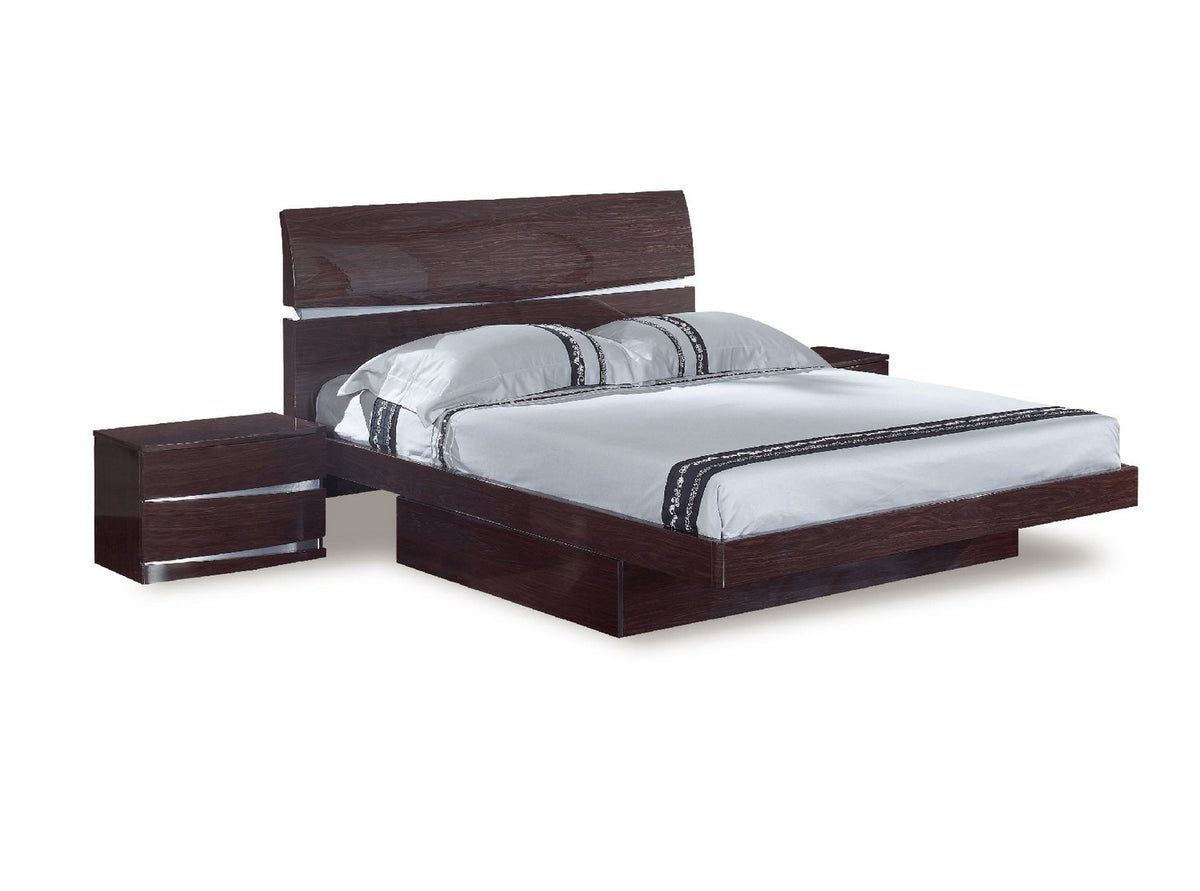 4PCS QUEEN WENGE BEDROOM SET #WYNN GU